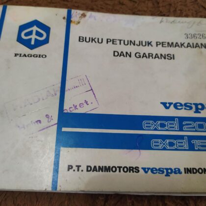 owners manual vespa excel 200cc/150cc