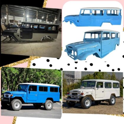 toyota landcruiser hj47 body part set + kaca + karet kaca