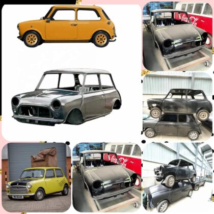 austin mini cooper/morris mk1 (mr.bean) body part + kaca + karet kaca