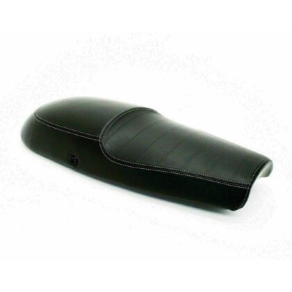 black touring dual seat suitable for royal enfield intercept 650